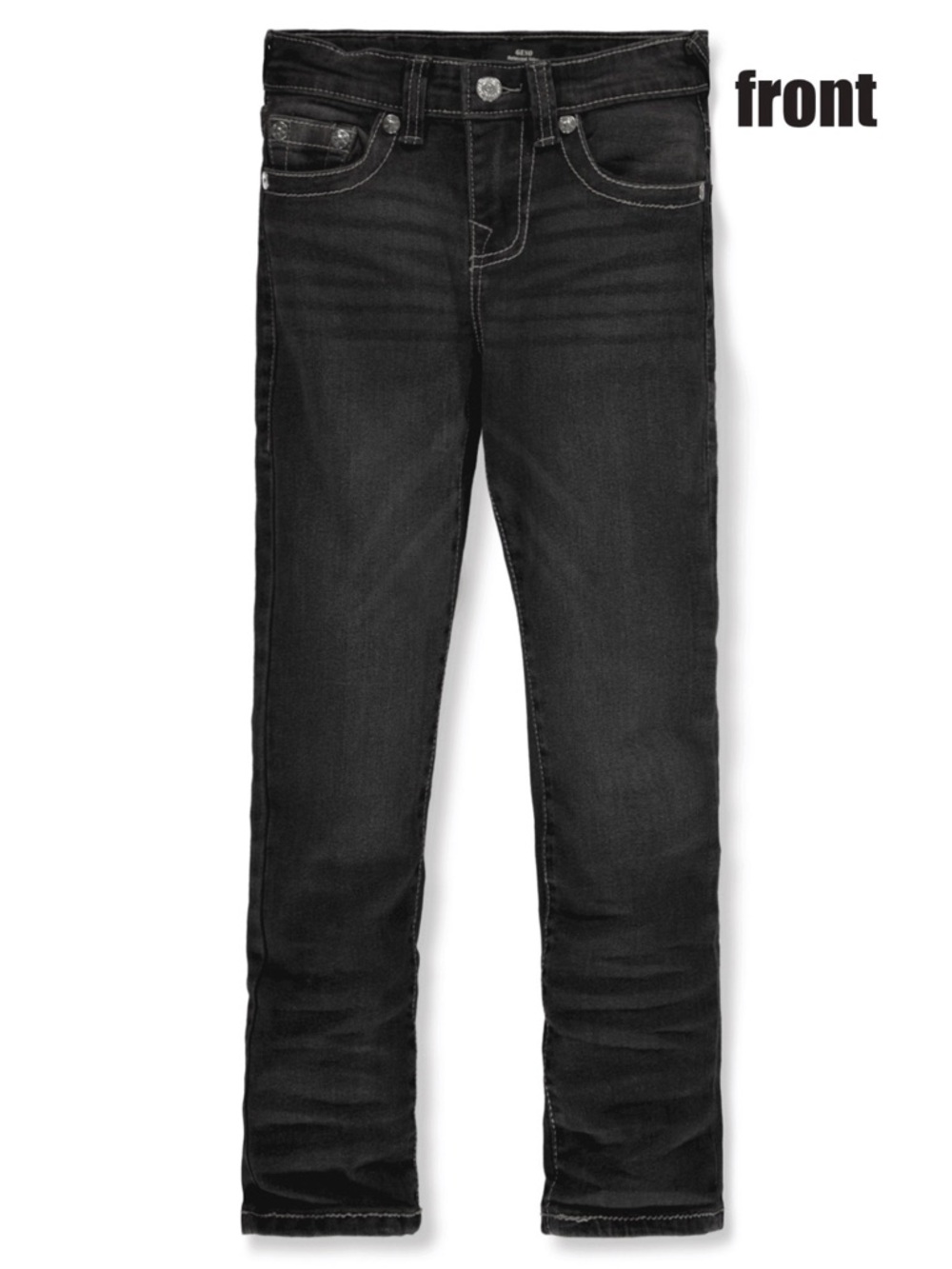 True Religion Kids Black Geno Relaxed Slim Jeans